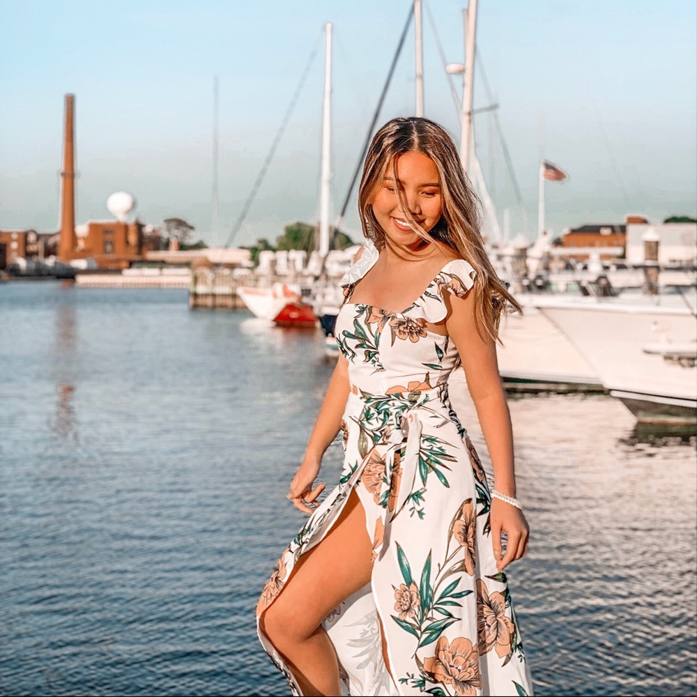 South Moon Under Estella Ruffle Strap Floral Dress